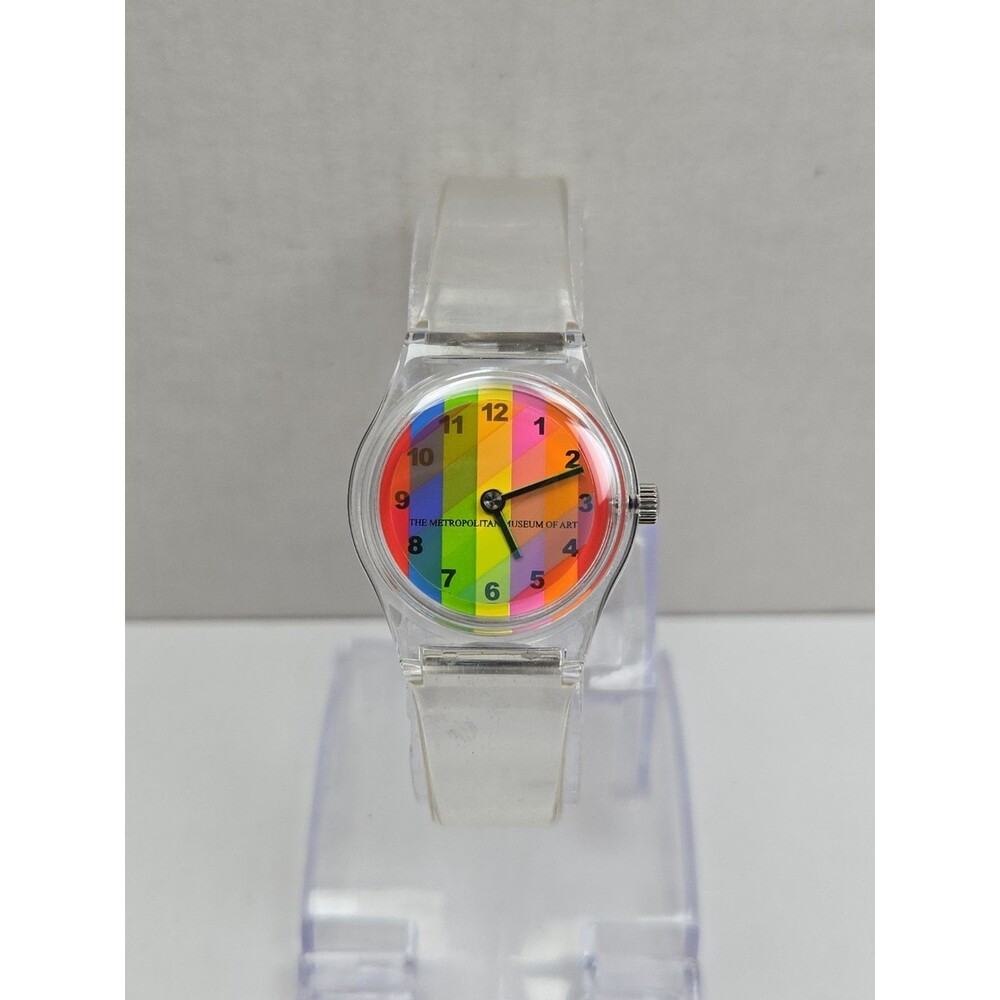 The Metropolitan Museum of Art MMA Color Wheel Rainbow Quartz Watch New Battery